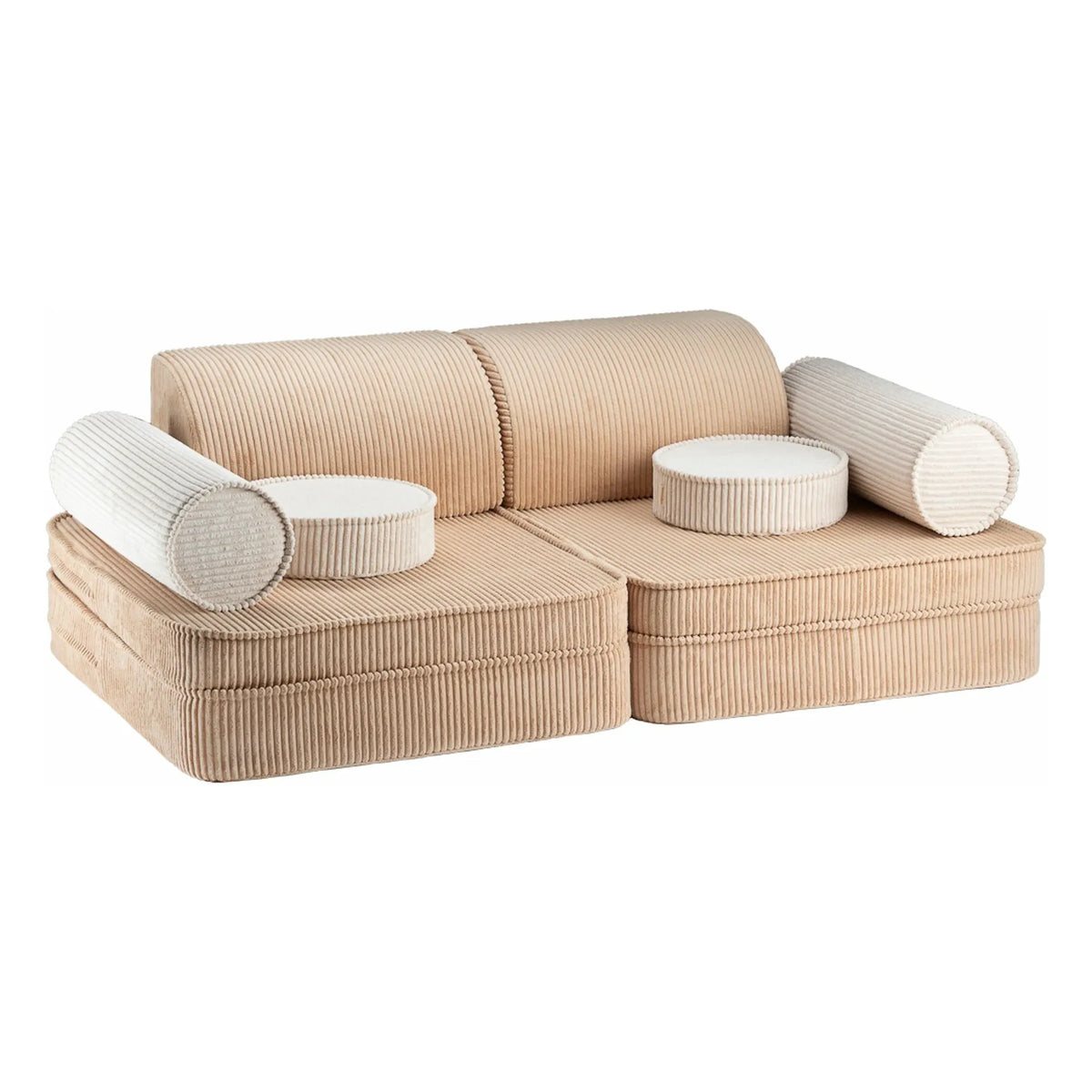 Wigiwama - Modular velvet sofa | Light brown