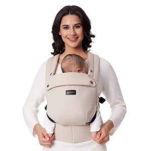 Momcozy Baby Carrier 3M+ - Cotton Khaki-Baby Carriers-Cotton Khaki- | Natural Baby Shower