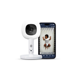 Nanit Pro Camera + Flex Stand Duo - White-Baby Monitors-White- | Natural Baby Shower