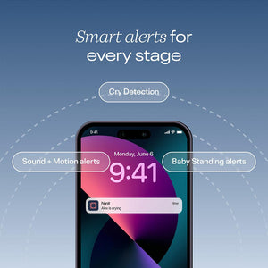 Nanit Pro Baby Monitor + Floor Stand Gen2 - White-Baby Monitors-White- | Natural Baby Shower