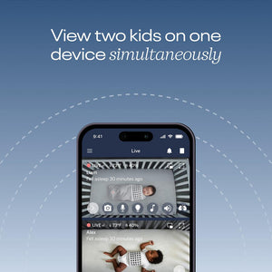 Nanit Pro Baby Monitor + Floor Stand Gen2 - White-Baby Monitors-White- | Natural Baby Shower