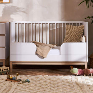 Obaby Astrid Mini 2 Piece Room Set - White-Nursery Sets-White-No Mattress | Natural Baby Shower
