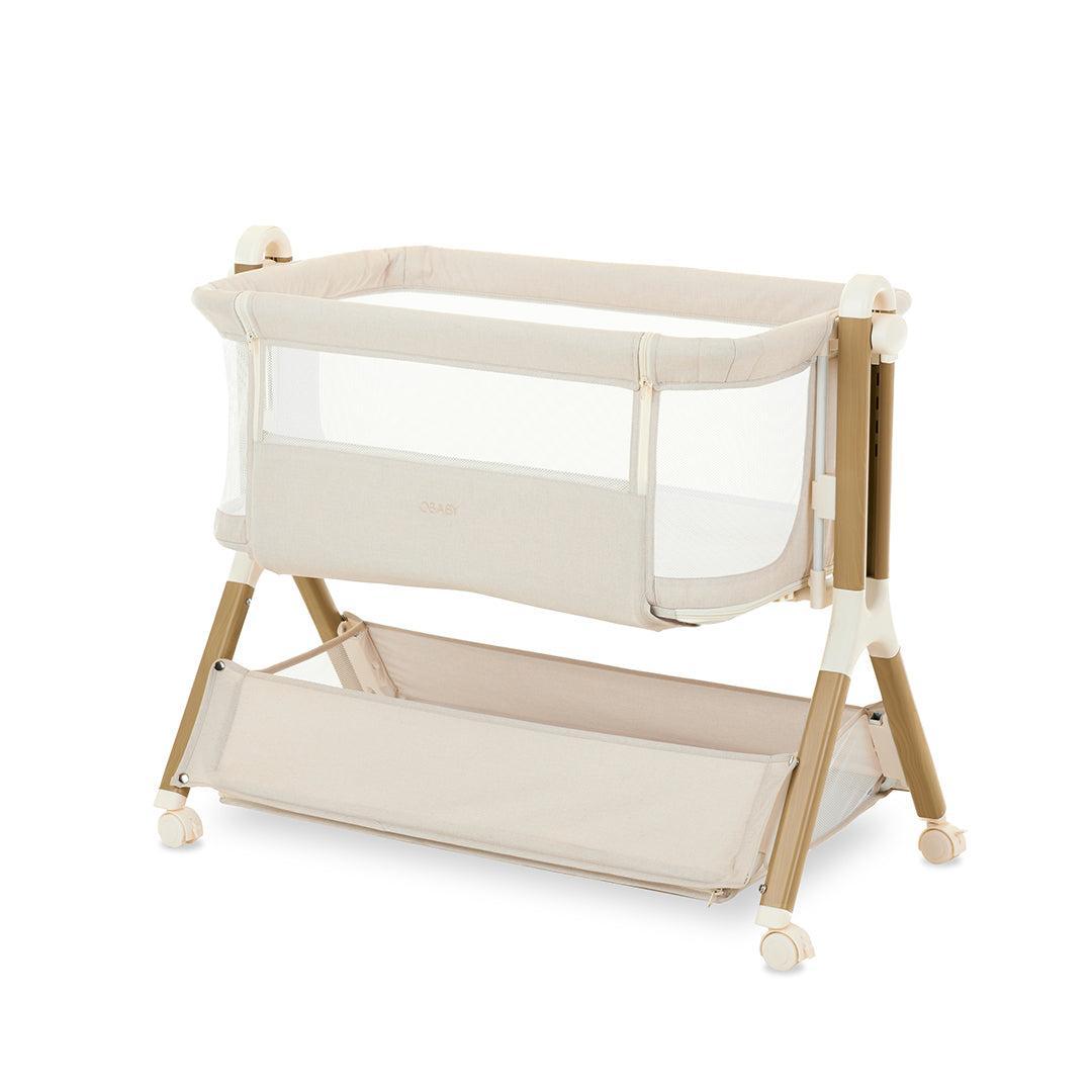 Obaby Cloud Bedside Crib - Oatmeal-Bedside Cribs-Oatmeal-Crib | Natural Baby Shower