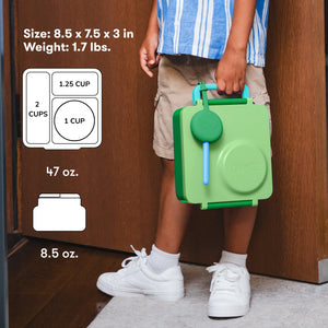 OmieBox - Insulated Apple Green Bento Lunch Box