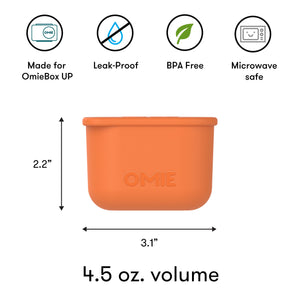 Omiebox - UP Bento Box Internal Compartment Containers (Set of 2) Blue/Orange