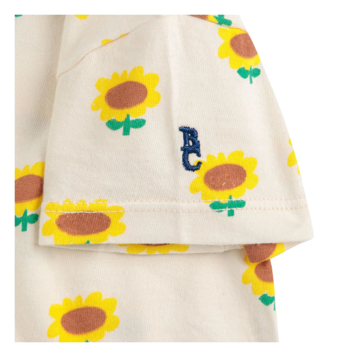 Bobo Choses - Organic Cotton Sunflower Romper | Ecru