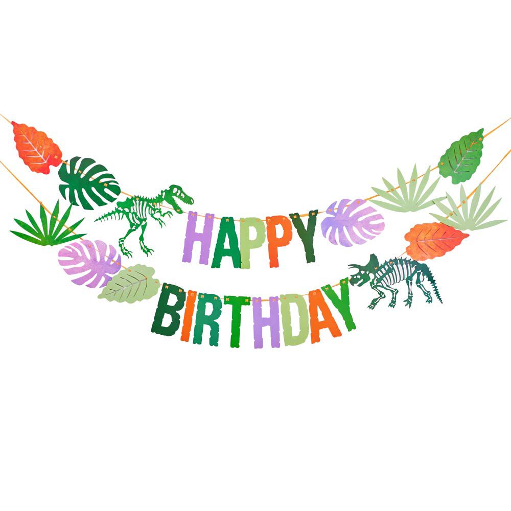 Party Pieces - Explorer Dino Party Happy Birthday Hanging Ornament