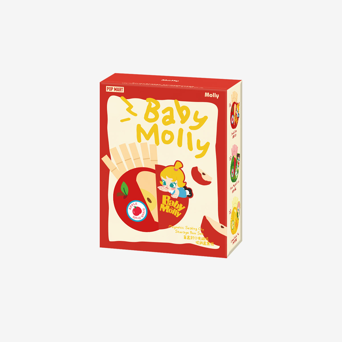 Pop Mart - Original Baby Molly Fruity Aroma Series Magnetic Closure Storage Blind Box Set