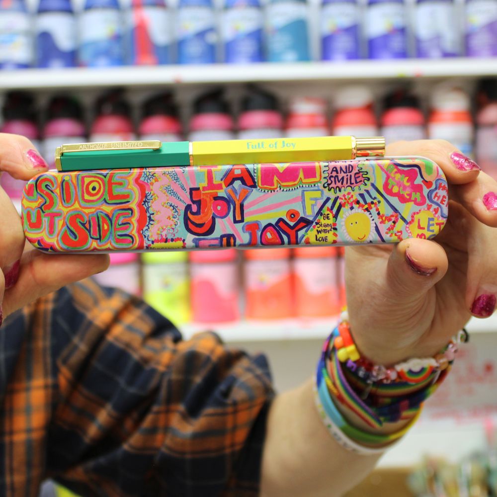 Portico Designs - Arthouse Unlimited Joyful Boxed Ballpoint Pen