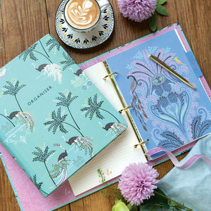 Portico Designs - Sara Miller: Ostrich and Palm Trees Organizer Planner