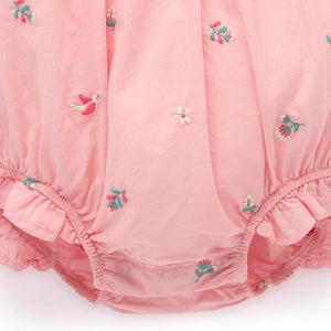 Purebaby Embroidered Bodysuit - Swallow Broderie-Bodysuits-Swallow Broderie-0-3m | Natural Baby Shower