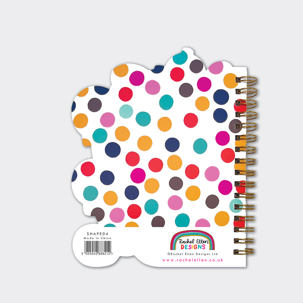 Rachel Ellen - Spotted Dog Shaped Wire-Bound Notebook