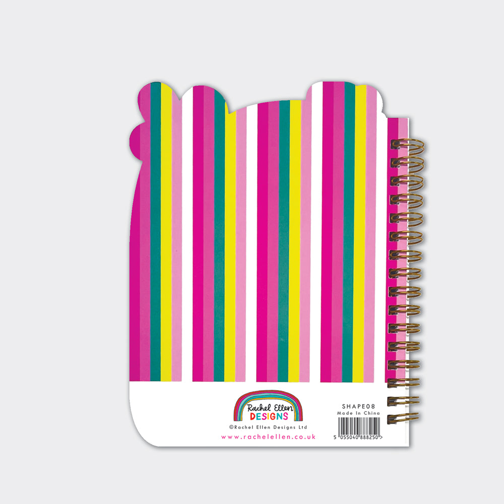 Rachel Ellen - Flamingo Shaped Wire-bound Notebook