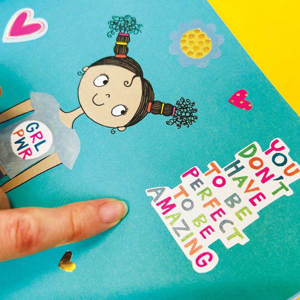 Rachel Ellen - Grl Pwr Sticker Scene Colouring and Activity Book