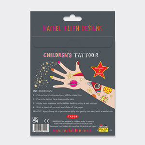Rachel Ellen - To The Moon Children's Temporary Tattoos