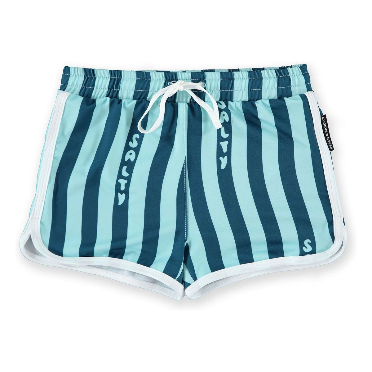 Beach & Bandits - Salty Stripes Trunk UV Protective Swimsuit Shorts | Navy Blue