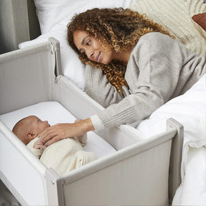 Shnuggle Air Lite Bedside Crib Bundle - Taupe-Bedside Cribs-Taupe- | Natural Baby Shower