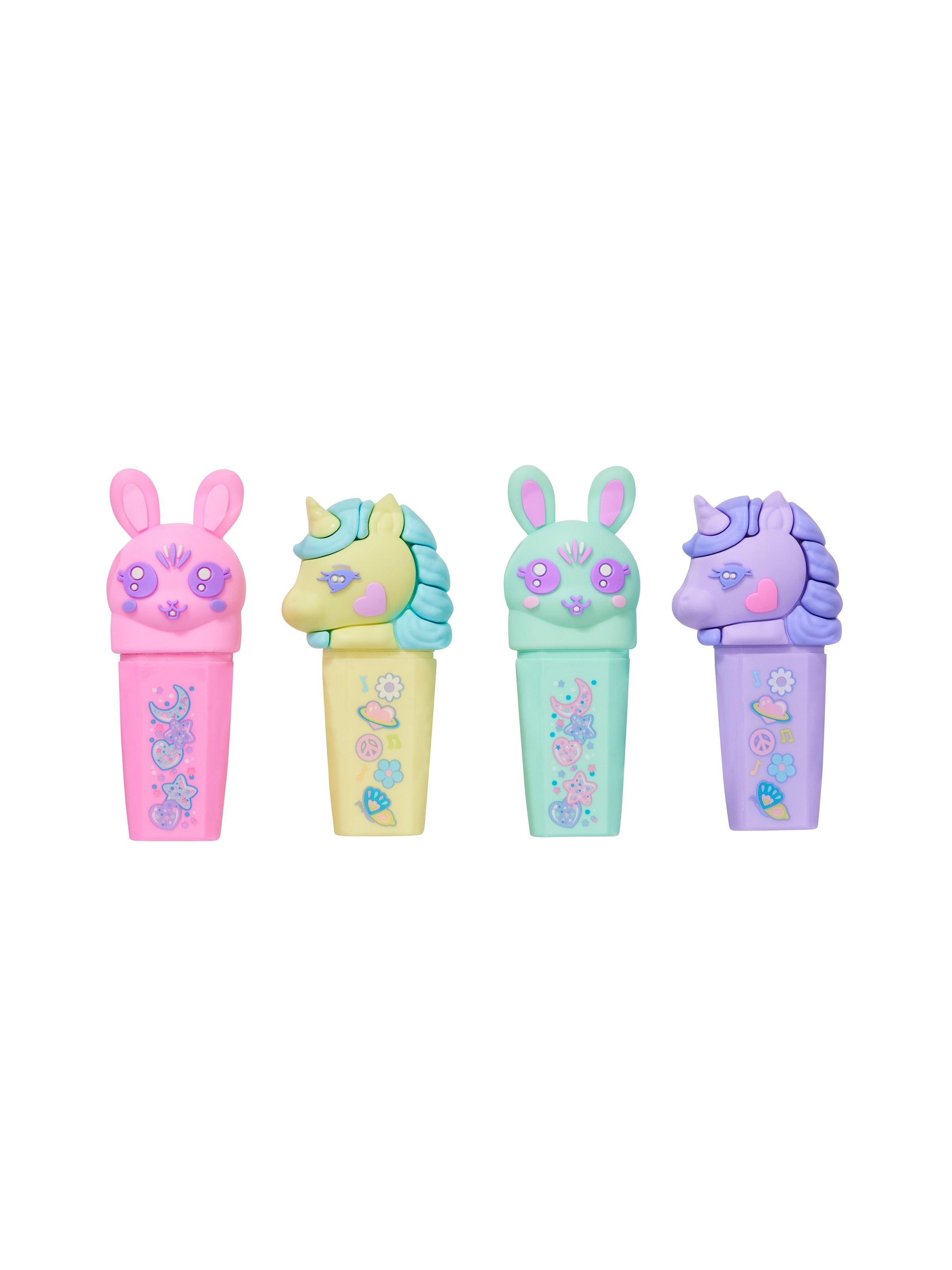 Smiggle - All Stars Scented Fluorescent Highlighter 4-piece Pen Set