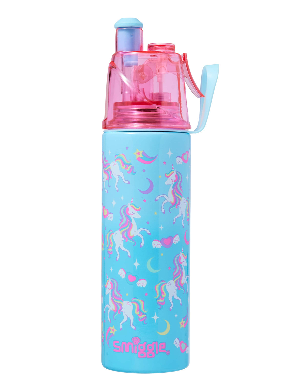 Smiggle - Livin Water Spray 500ML Steel Water Bottle