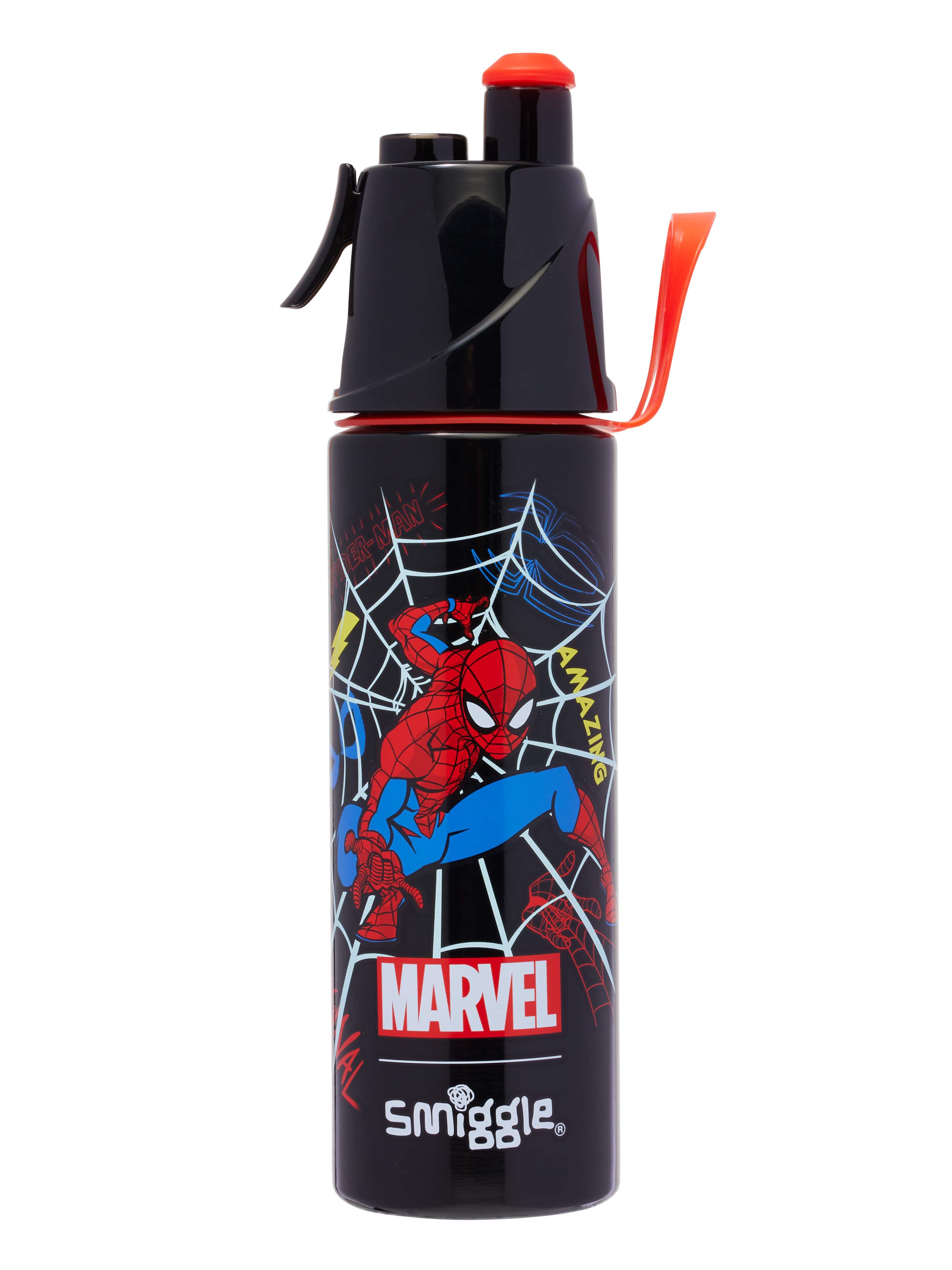 Smiggle - Spider-Man Water Spray 500ML Steel Bottle