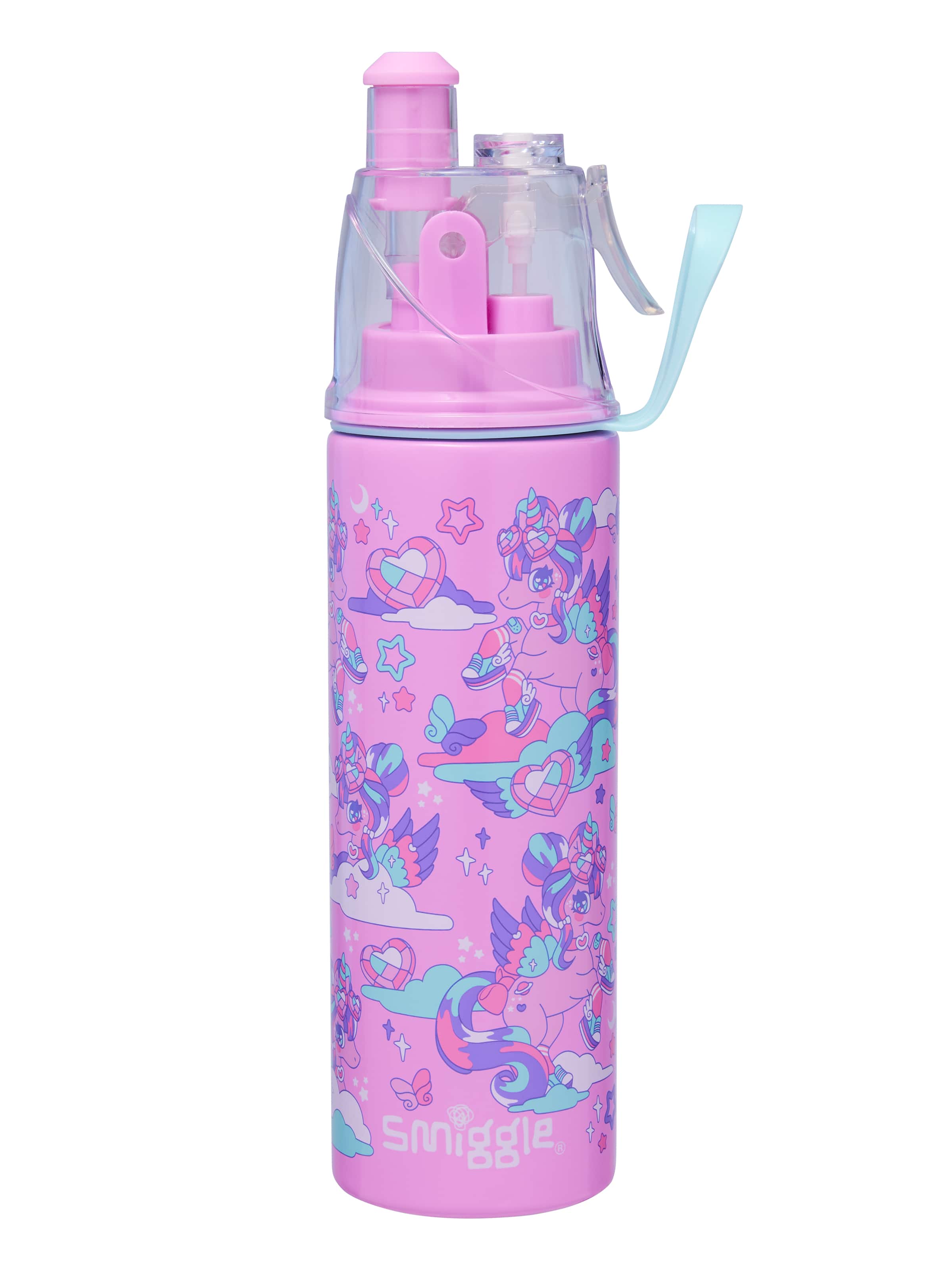 Smiggle - Trailblazer Water Spray 500ML Steel Bottle