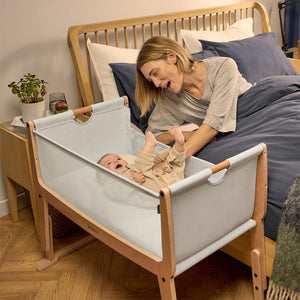 Snuz SnuzPod Studio Bedside Crib - Stockholm Natural-Bedside Cribs-Stockholm Natural- | Natural Baby Shower