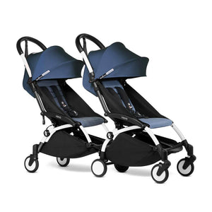 Stokke YOYO3 Stroller from 6 + for twins-Strollers-Air France Blue-White | Natural Baby Shower