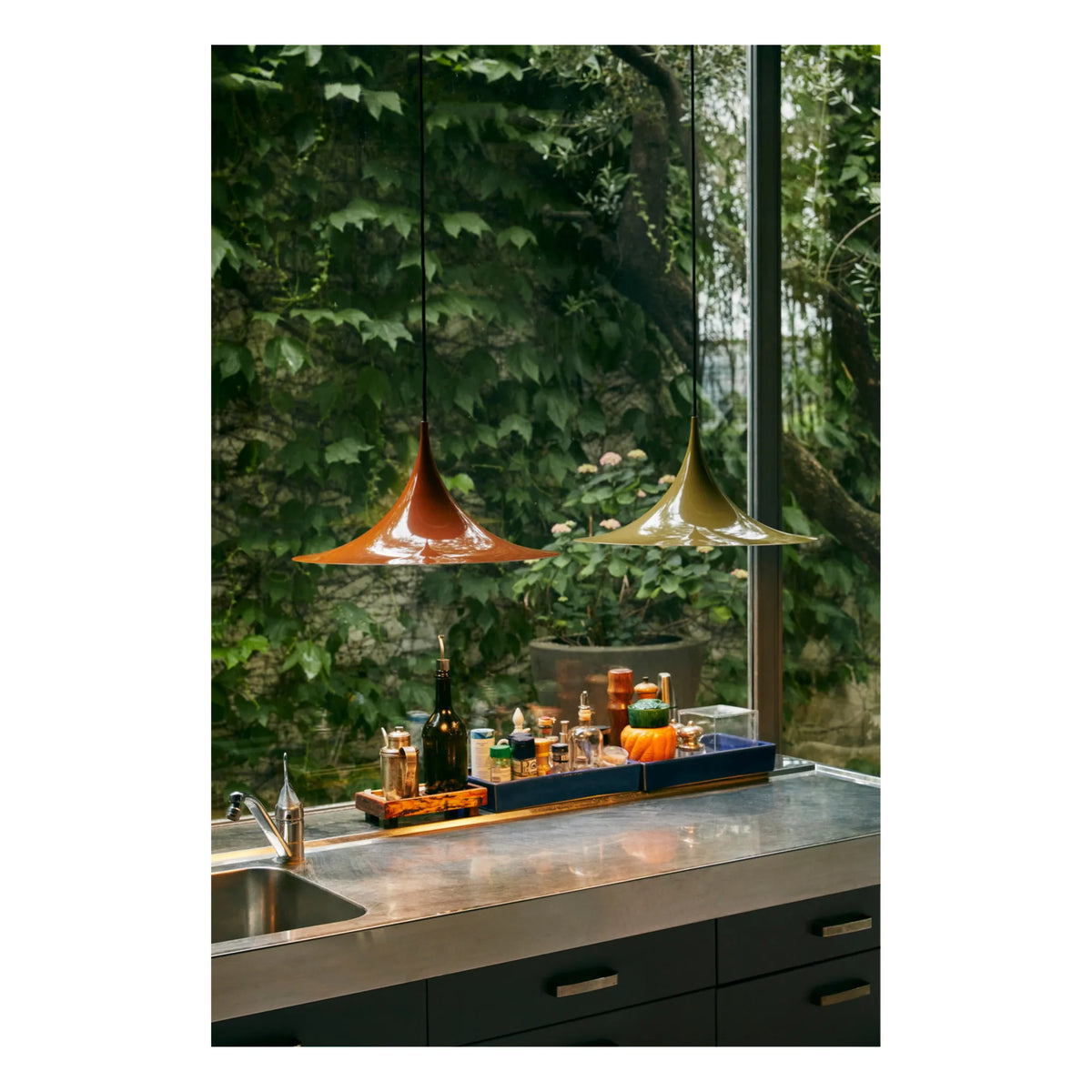 Gubi - Rust Suspension Semi-Flush Mount