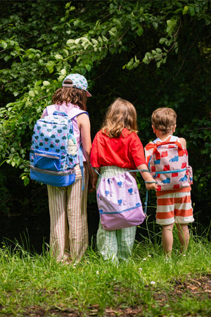 The Cotton Cloud - Dancing Hearts Drawstring Backpack