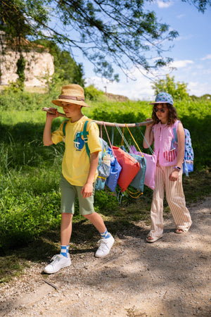 The Cotton Cloud - Dancing Hearts Drawstring Backpack