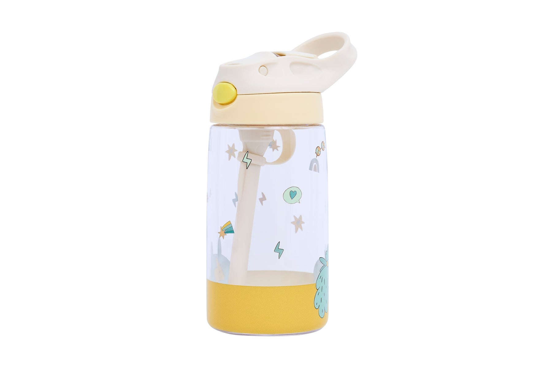 The Cotton Cloud - Funky Dogs 480ML Tritan Water Bottle with Hidden Straw