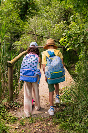 The Cotton Cloud - Funky Dogs Feeding Eyeglass School Backpack
