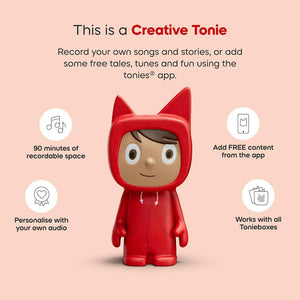 Tonies Toniebox 2 Starter Set with Creative Tonie Rubie - Pink-Audio Players-Pink- | Natural Baby Shower