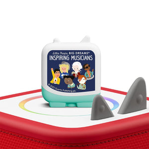 Tonies Clever Pocket: Little People Big Dreams - Inspiring Musicians-Audio Player Cards + Characters- | Natural Baby Shower