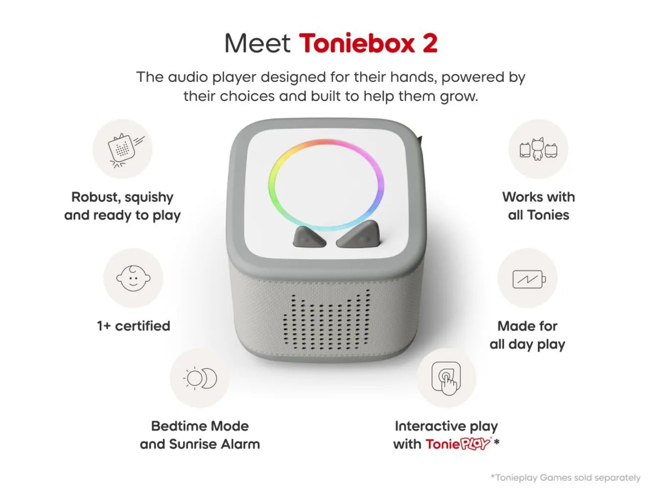 Tonies - Toniebox 2 Cloud Blue Starter Set Box