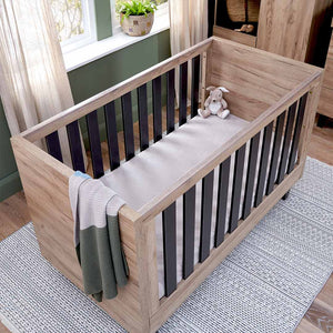 Tutti Bambini Como 2 Piece Room Set - Distressed Oak/Slate Grey-Nursery Sets-Distressed Oak/Slate Grey-No Mattress | Natural Baby Shower