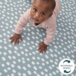 Tutti Bambini Luxury Padded XL Reversible Playmat - Cathedral & Dash-Play Mats-Cathedral & Dash-(200 x 140 cm) | Natural Baby Shower