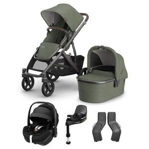 UPPAbaby VISTA V3 + Pebble 360 Pro 2 Travel System-Travel Systems-Savannah-No Base | Natural Baby Shower
