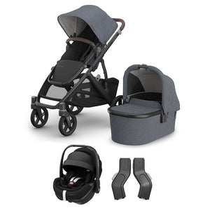 UPPAbaby VISTA V3 + Pebble 360 Pro 2 Travel System-Travel Systems-Savannah-No Base | Natural Baby Shower