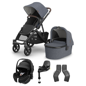 UPPAbaby VISTA V3 + Pebble 360 Pro 2 Travel System-Travel Systems-Savannah-No Base | Natural Baby Shower