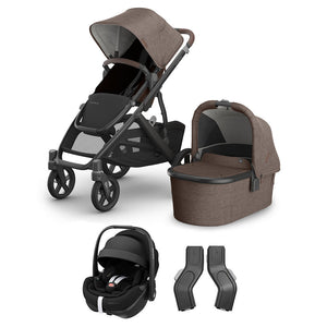 UPPAbaby VISTA V3 + Pebble 360 Pro 2 Travel System-Travel Systems-Savannah-No Base | Natural Baby Shower