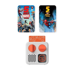 Yoto Mini Player Bundle - 5 Minute Stories: Marvel | 2024 Edition-Audio Players-No Headphones- | Natural Baby Shower