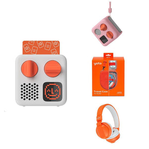 Yoto Mini Player Travel Bundle-Audio Players-Think Pink-No Headphones | Natural Baby Shower