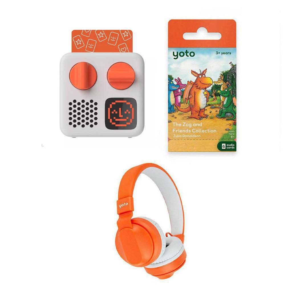 Yoto Mini Player Bundle - Zog And Friends Collection | 2024 Edition-Audio Players-With Headphones- | Natural Baby Shower