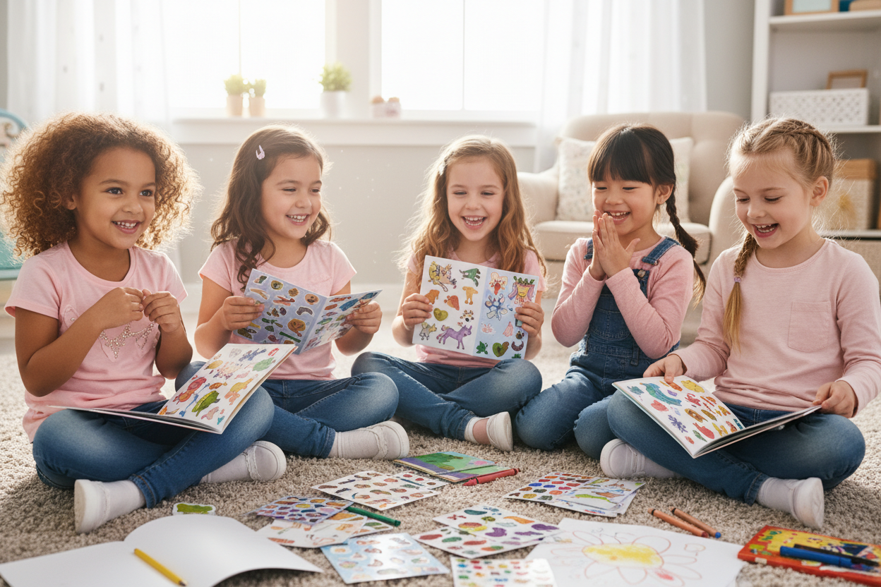 Kız Çocuk Sticker Kitapları