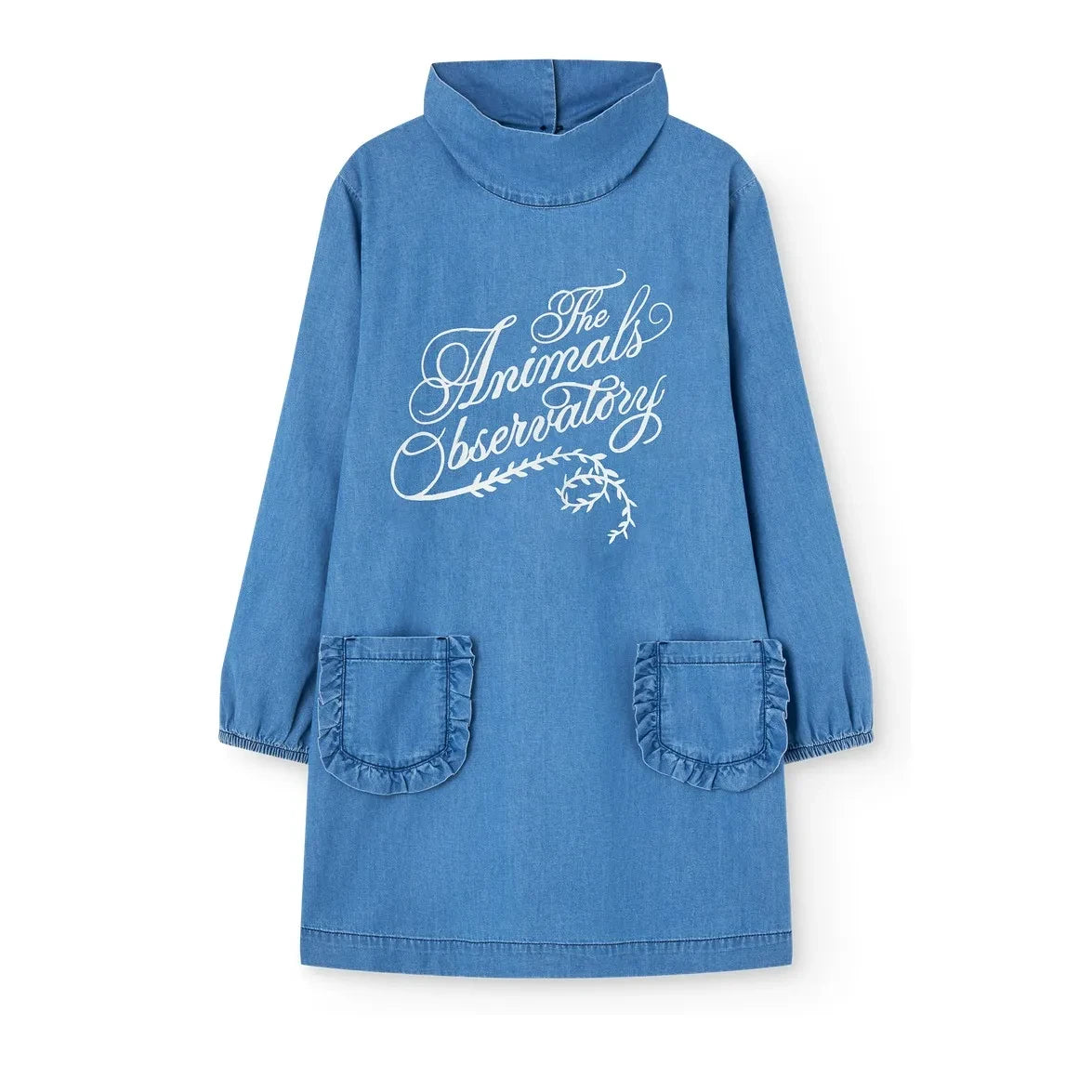 The Animals Observatory - Dragon Denim Dress | Light Blue