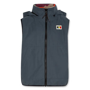 AO76 - Teddy Reversible Sleeveless Jacket | Blue