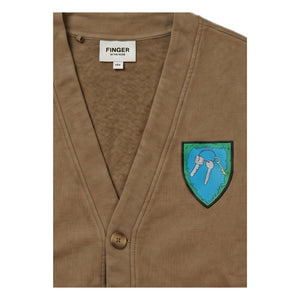 Finger in the nose - Organic Cotton Relax Cardigan | Frosted Brown