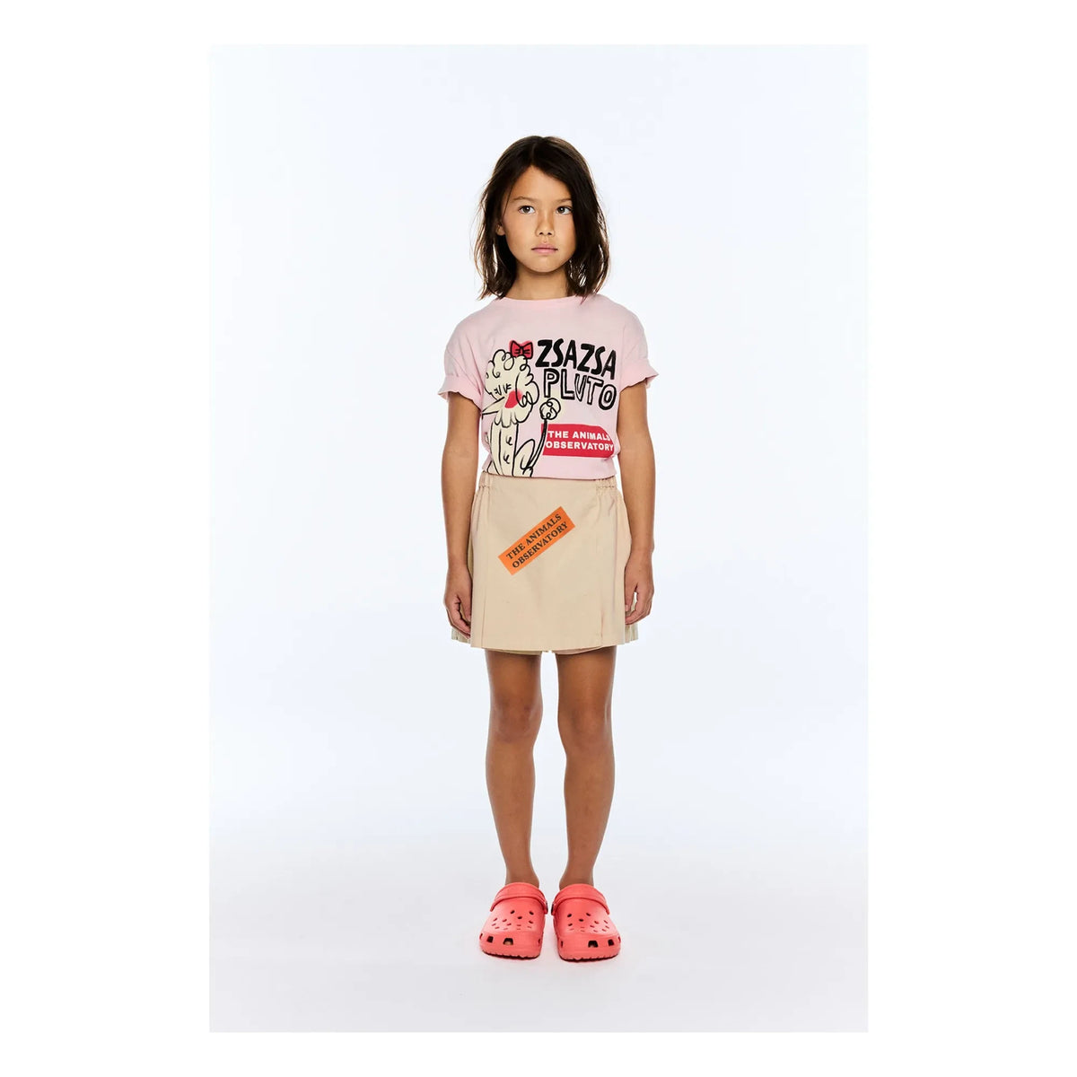 The Animals Observatory - Rooster T-shirt Zsazsa Pluto Organic Cotton | Light Pink