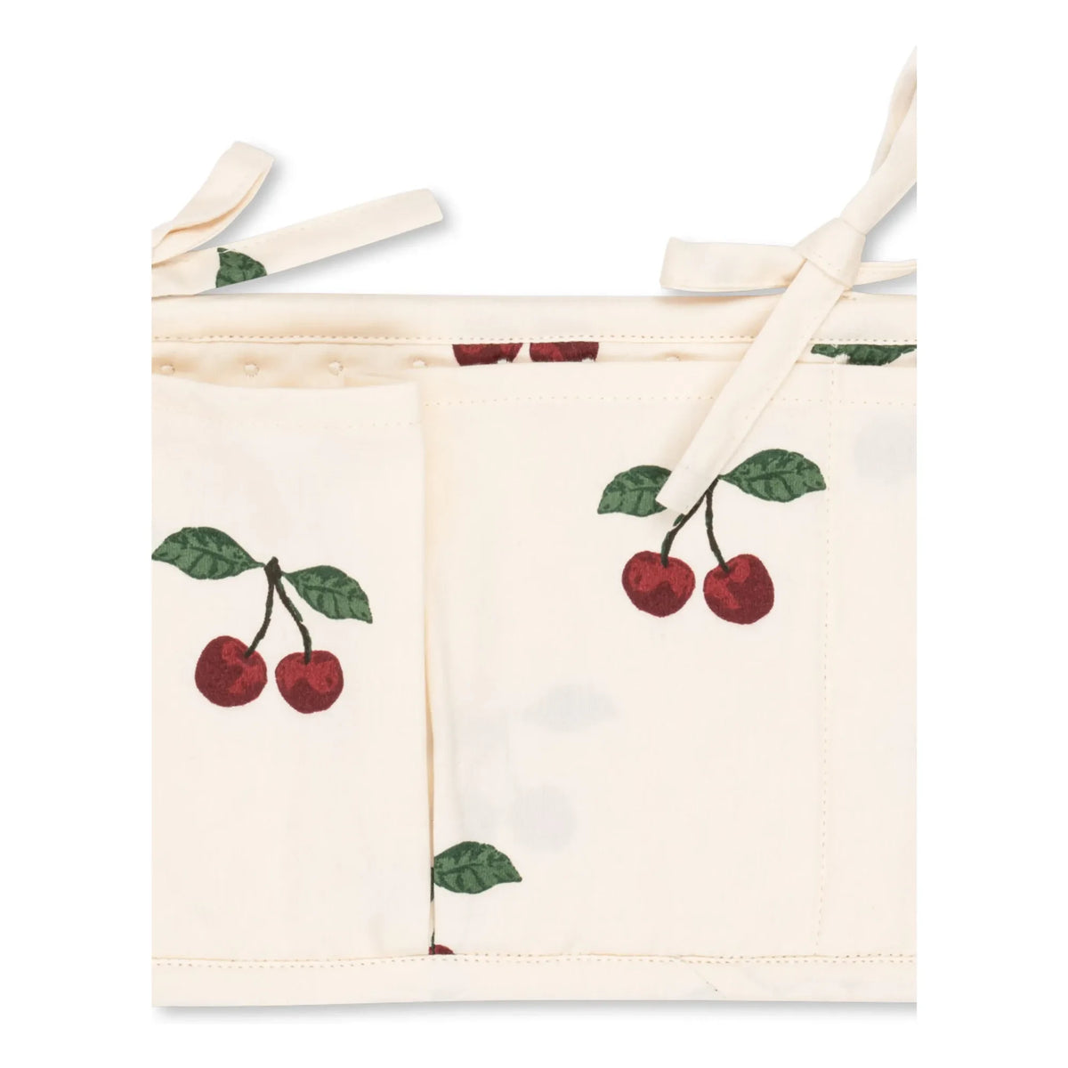Konges Sløjd - Cherry Quilted Crib Pocket | Cherry Red